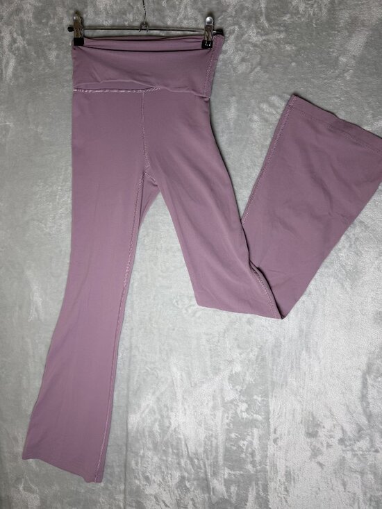 lululemon athletica Pants - LULULEMON Yoga Pants Womens XS Dusty Mauve High Rise Stretch Flare Leg 31in